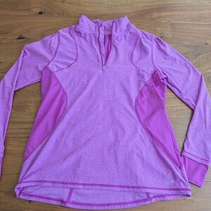 Champion Women's Purple Quarter-Zip Sweatshirt